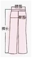 西褲測量方法