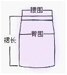 西裙測量方法